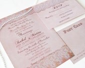 Elegant Lace Wedding invitations - Our signature Dallas