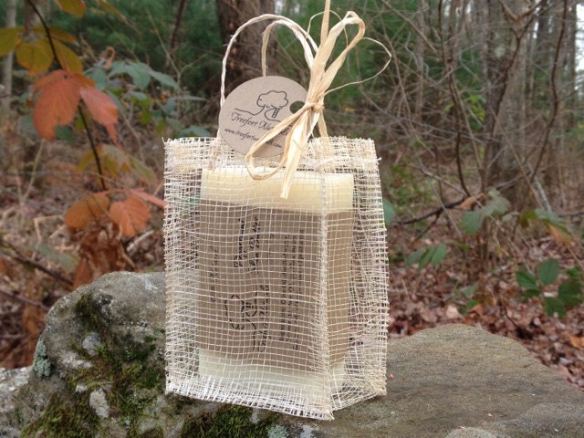Soap Gift Set - All Natural Soap, Your choice of soap, Eco gift bag, teacher gift, Hostess Gift, wedding favor