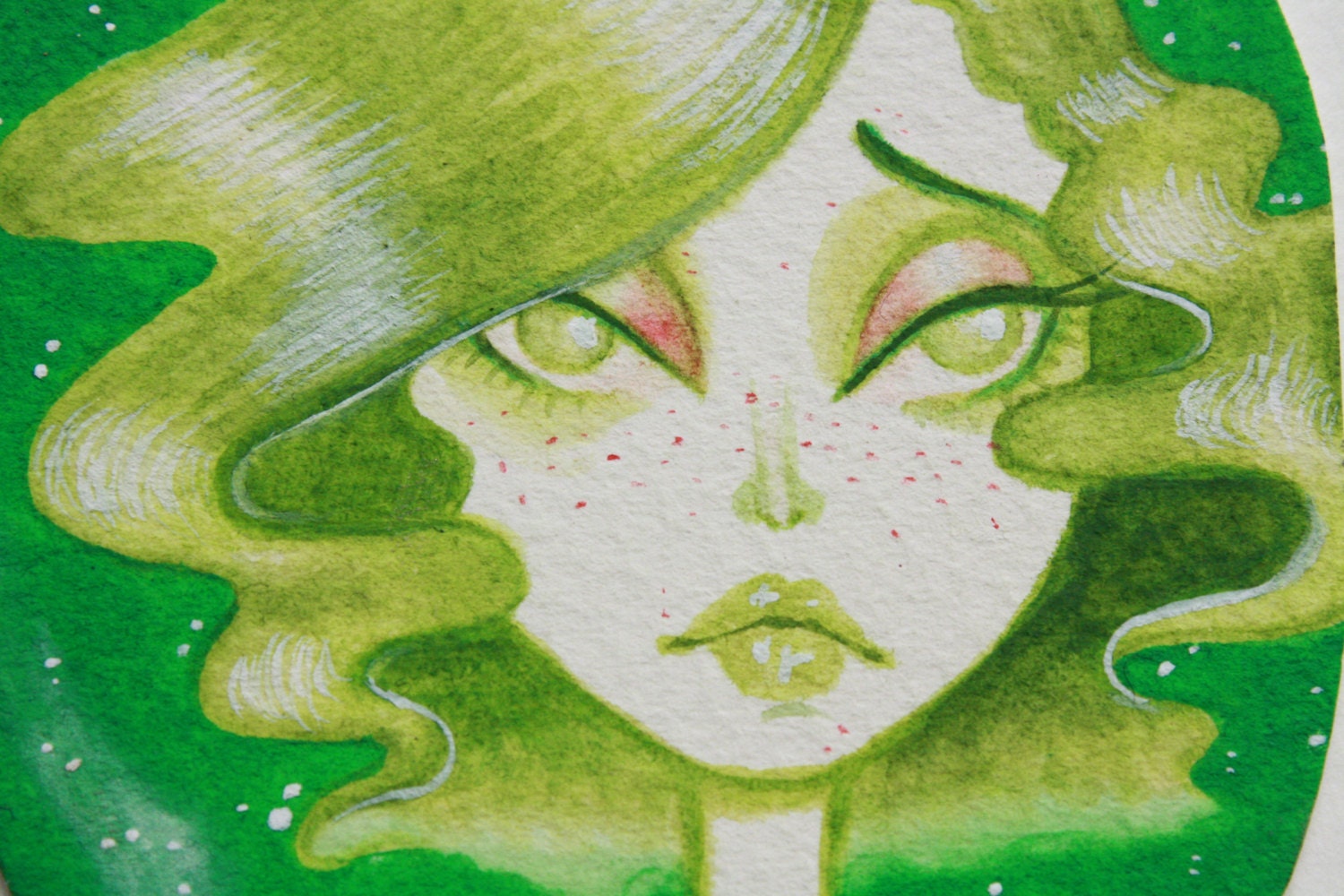 Untitled 4.5 x 3.5 original watercolor illustration