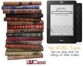 KOBO Touch Case, KleverCase Classic Book Cover for Kobo Touch screen - Hand made Kindle cases