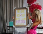 Wedding Letterpress Poster -- multiple colors