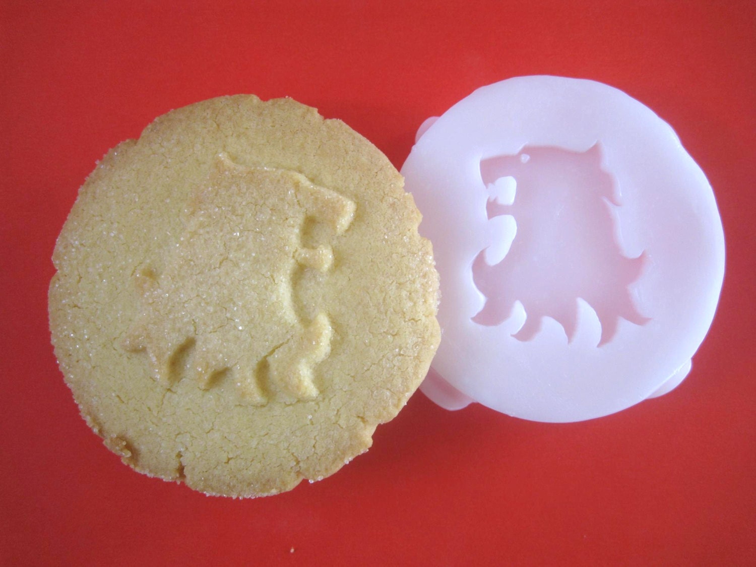 HOUSE LANNISTER inspired lion or Gryffindor inspired COOKIE Stamp recipe and instructions - make your own Game of Thrones inspired Cookies