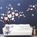 flower wall decals cherry blossom Vinyl wall decals tree office wedding wall murals Nursery wall sticker - Huge Magnolia Z180 cuma