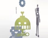 Robot Love Mobile in Recycled Eco Plastic