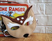 CHILD Felt Deer/Fawn mask Halloween costume Photography prop