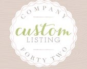Custom Listing for Kaitlyn