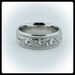 14k Men's Wedding Band Custom Bridal Jewelry White Gold Yellow Gold Platinum Two Tone Available High Polish Hand Carved Vintage Look