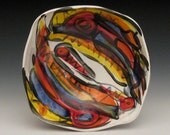 wild crazy colorful bowl