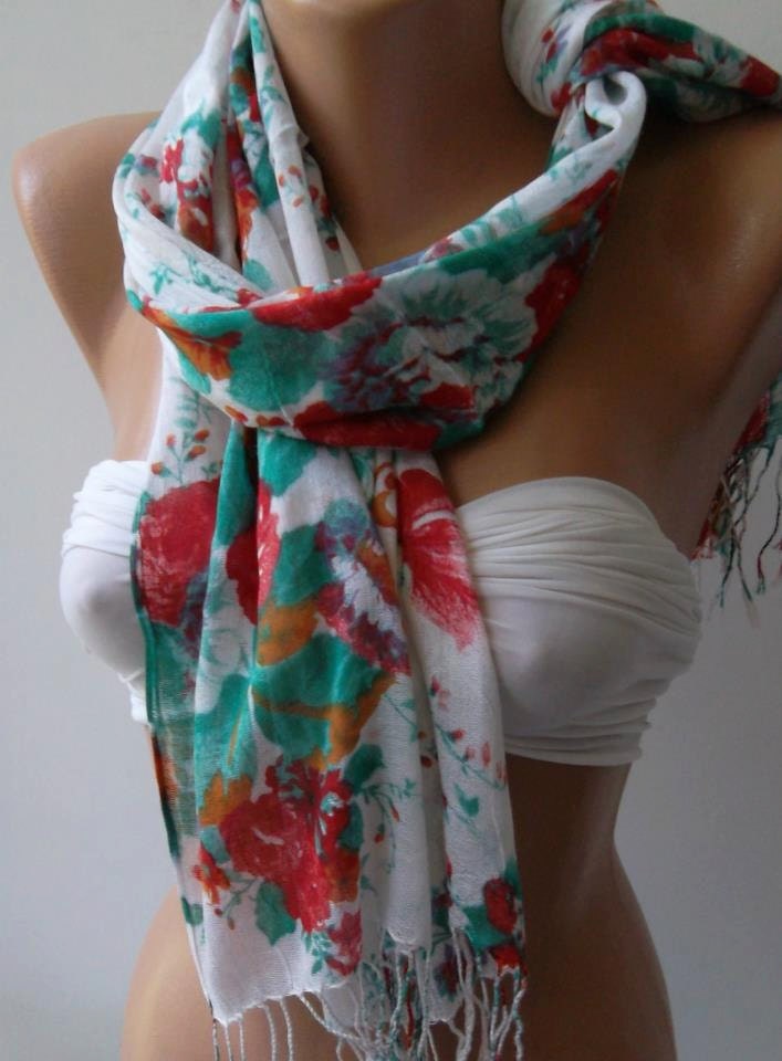 Shawl for Summer / Elegance Shawl / Scarf /soft and light