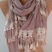 Georgeus Scarf Elegance Scarf Feminine Scarf Lilac Scarf..... It made with good quality fabric.