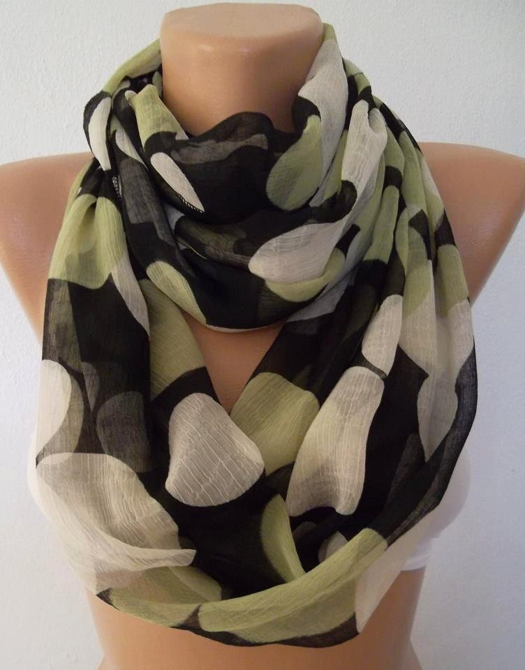 Infinity Scarf, Not Tube, Loop Scarf Circle Scarf - Elegant - It made with good quality chiffon fabric.....Super Loop
