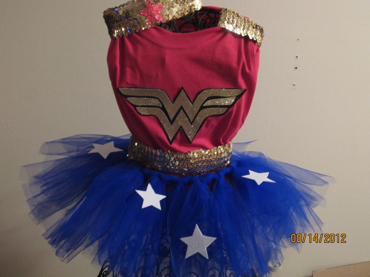 Wonder Woman Halloween Costume Toddler Girls  Medium 4T through size 7