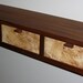 Walnut and spalted maple 3 drawer shelf
