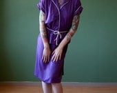 1970s Vintage Purple Coffee Break Shirt & Skirt Set 4/6