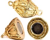 22kt Gold Plated Magnetic Clasp, 15mm x 30mm, Gold Clasp Item: 429813