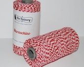 Red Maraschino  Bakers Twine 240 yard spool - for gift wrapping - packaging  - scrapbooking tags favors crafting string