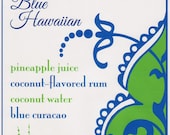 Signature Drink Sign - Bar Menu Customized for Weddings and Events