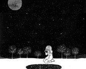 Stargazing 300x300 mm print