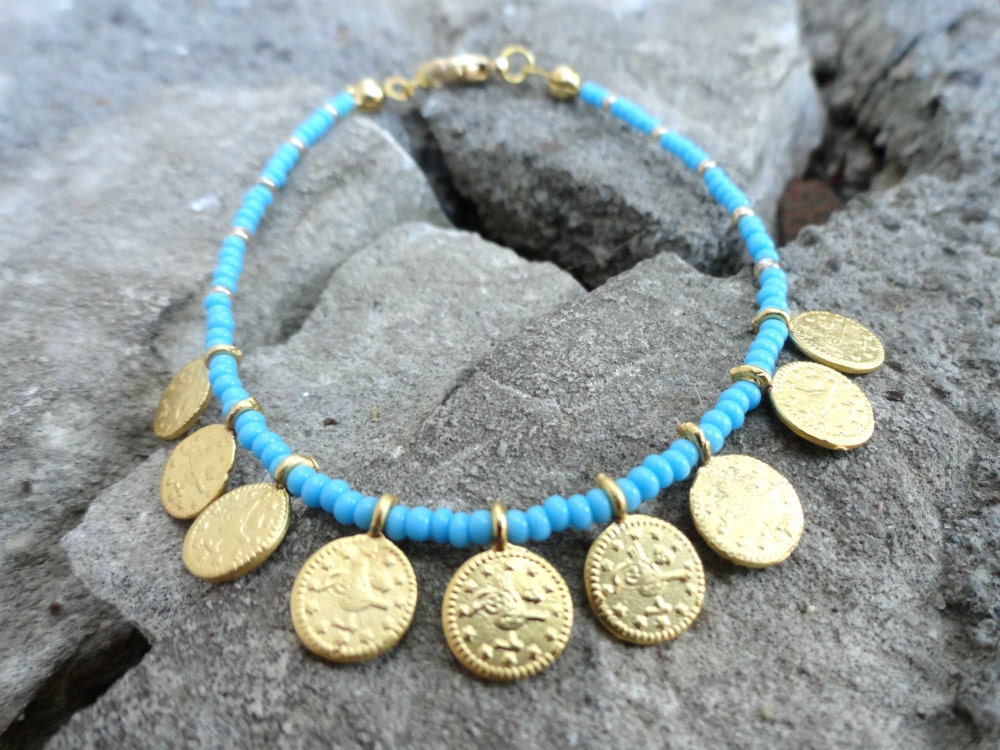 Sultans signature bracelet in turquoise ottoman jewelry arabic ethnic bracelet best friend birthday christmas red bracelet mother present