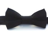 Boys Bow Tie- Black - Sizes newborn-adult