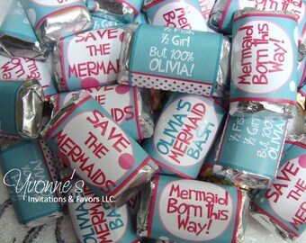 Mermaid Talk Miniature Chocolate Bars (Batch of 40)