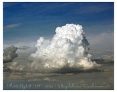 Sky Cloud Cumulus Photography,  5x7 inch (13x18 cm) Fine Art Photography - Home decor - Gift Idea - PhotoByMADA