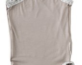 95% Bamboo Japanese Kimono Trim Short Sleeve Romper - Rafter