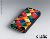 Rainbow Mosaic iPhone Case - iPhone 4 case iPhone 4s case