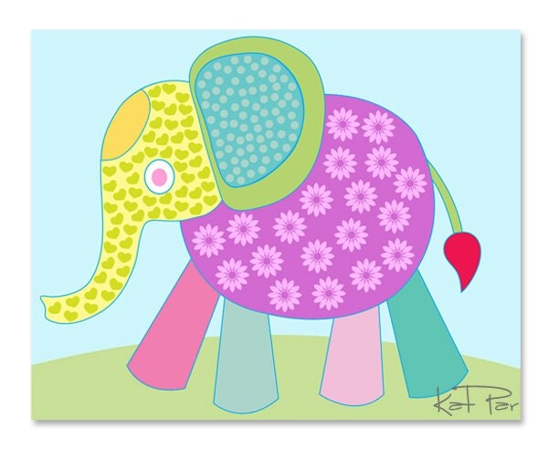 Floral Elephant