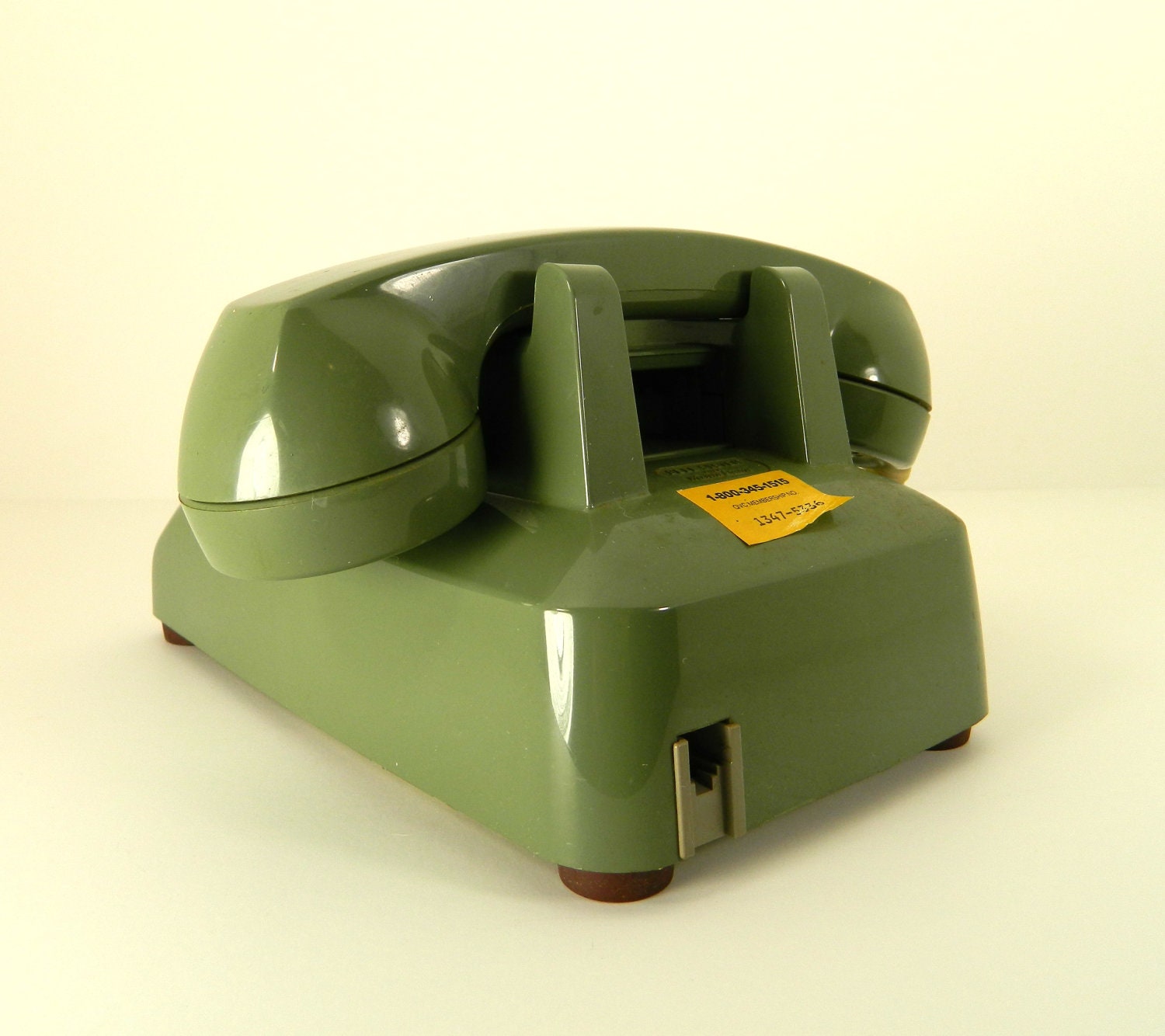 Vintage Avocado Green Rotary Phone Western Electric