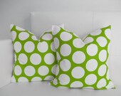 Green Dandie - Decorative Throw Pillow Covers for Throw Pillows - 20x20 or 22x22 Pair