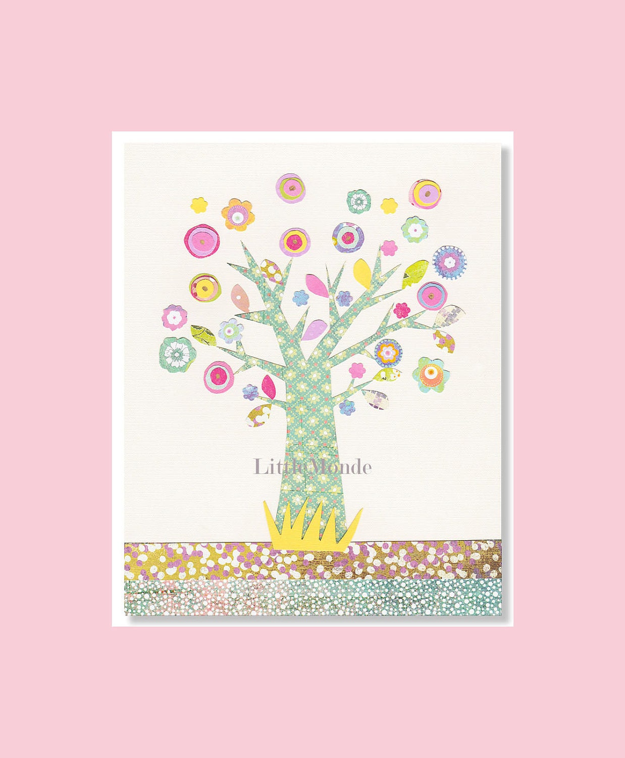 Baby Girl Nursery Art, Girl Nursery Prints, Whimsical Nursery Prints, Nursery Tree Illustration, Purple Nursery Decor, Pastel Nursery Art,