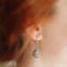 art deco clear crystal rhinestone antique brass earrings wedding jewelry bridal jewelry bridesmaid gifts