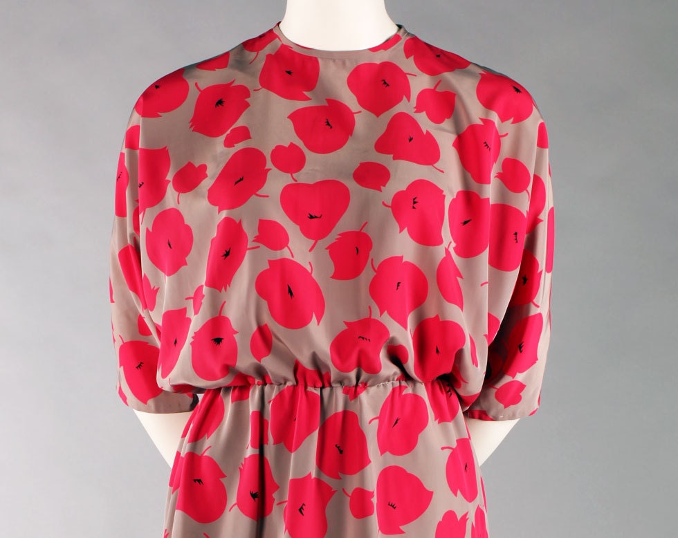 Poppies and Grey Dress