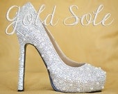 Crystal Wedding Shoes with Pearls