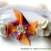 Felt Flower Headband - Pinwheel with Vintage Millinery Flowers