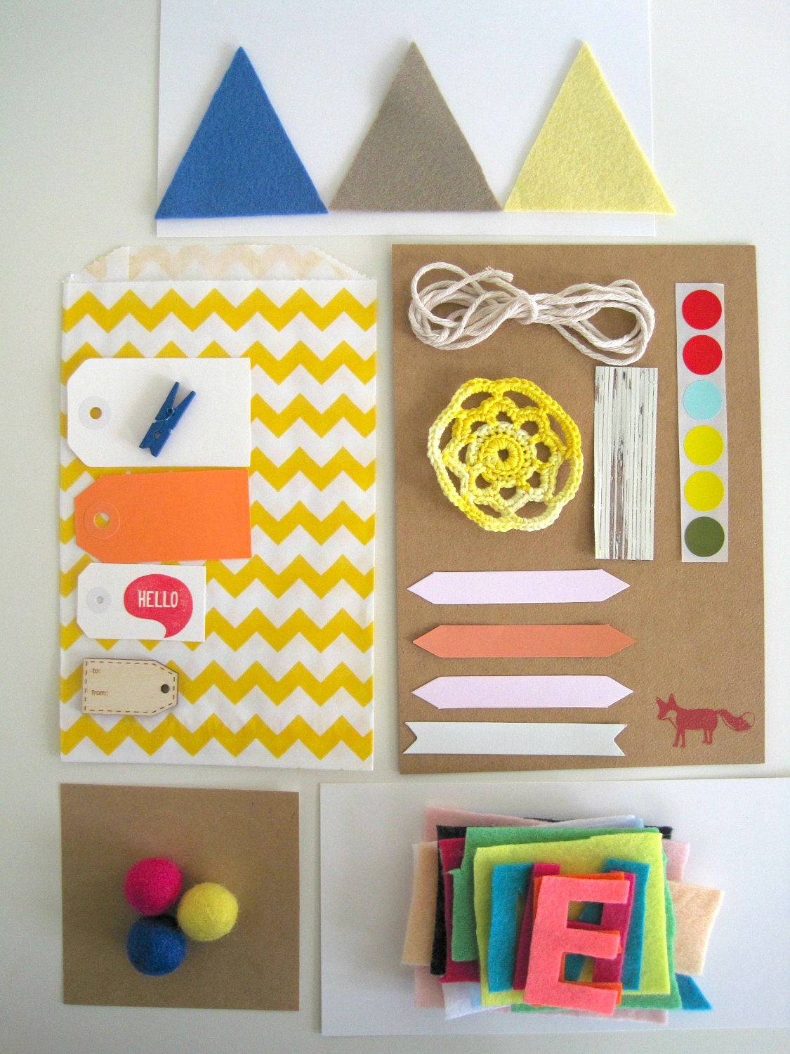 Paper and Felt Pack Ephemera