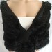 Hand knitted black silver wedding bolero
