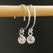 Kei earrings - tiny cz cubic zirconia sterling silver earrings, imitation diamond drop earrings, everyday silver earrings maui, hawaii
