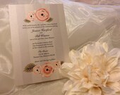 The "Elle" Wedding Invitation Suite - DEPOSIT
