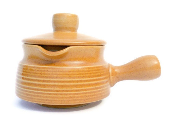 Ceramic Fondue Pot Small Kitchenware Vintage Pan