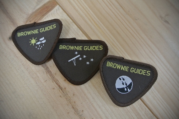 Three Brownies Girl Guides Patches Weather Astronomy featured image