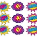 36 PRINTED Superhero Girl or Boy Cupcake Toppers