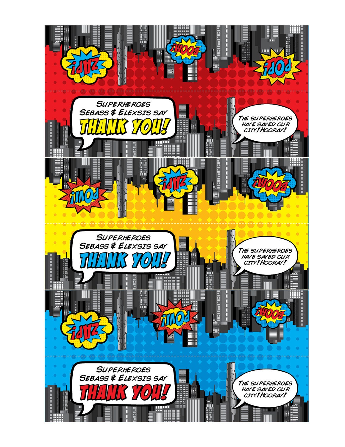 PRINTABLE Candy Bag Labels