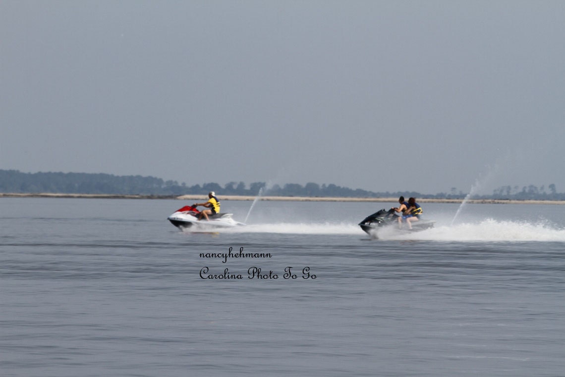 Art Photography, Americans At Play on jet skis near Tybee Island near Savannah