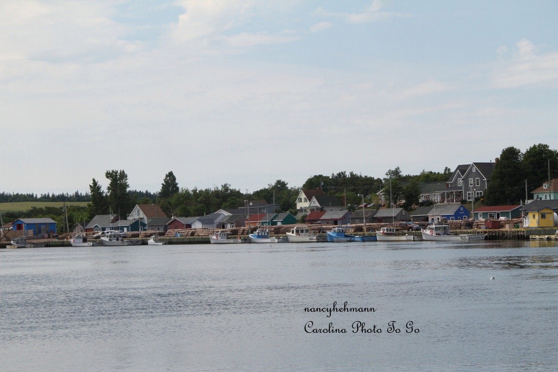 Art Photography of  North Rustica fishing village and tourist destination on Prince Edward Island