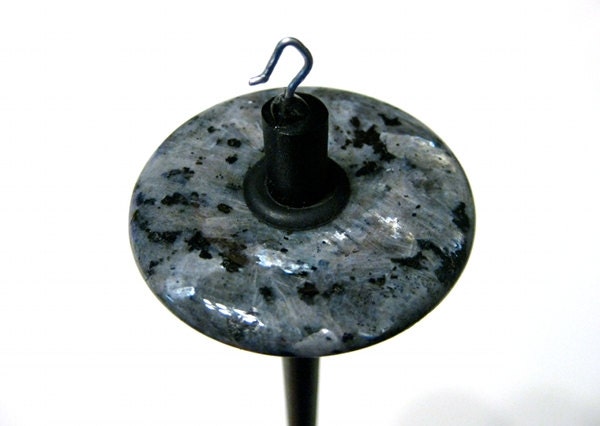 Larvikite - Top Whorl Drop Spindle - Very cool