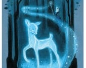 The Silver Doe: SMALL 8.5x11 Art Print