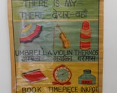 Vintage Indian Teaching Chart