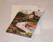 Set of 2 5x7" Blank Note Cards, Seacoast Fish Houses